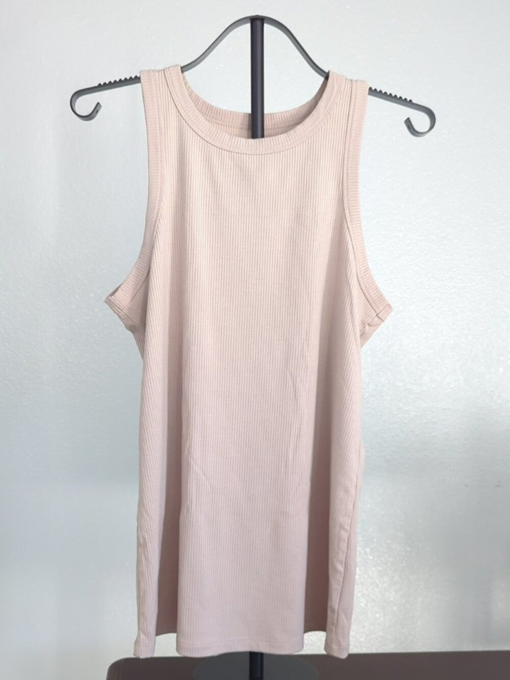 Torrid Super Soft Rib High Neck Tank Top in Cream Size 1X